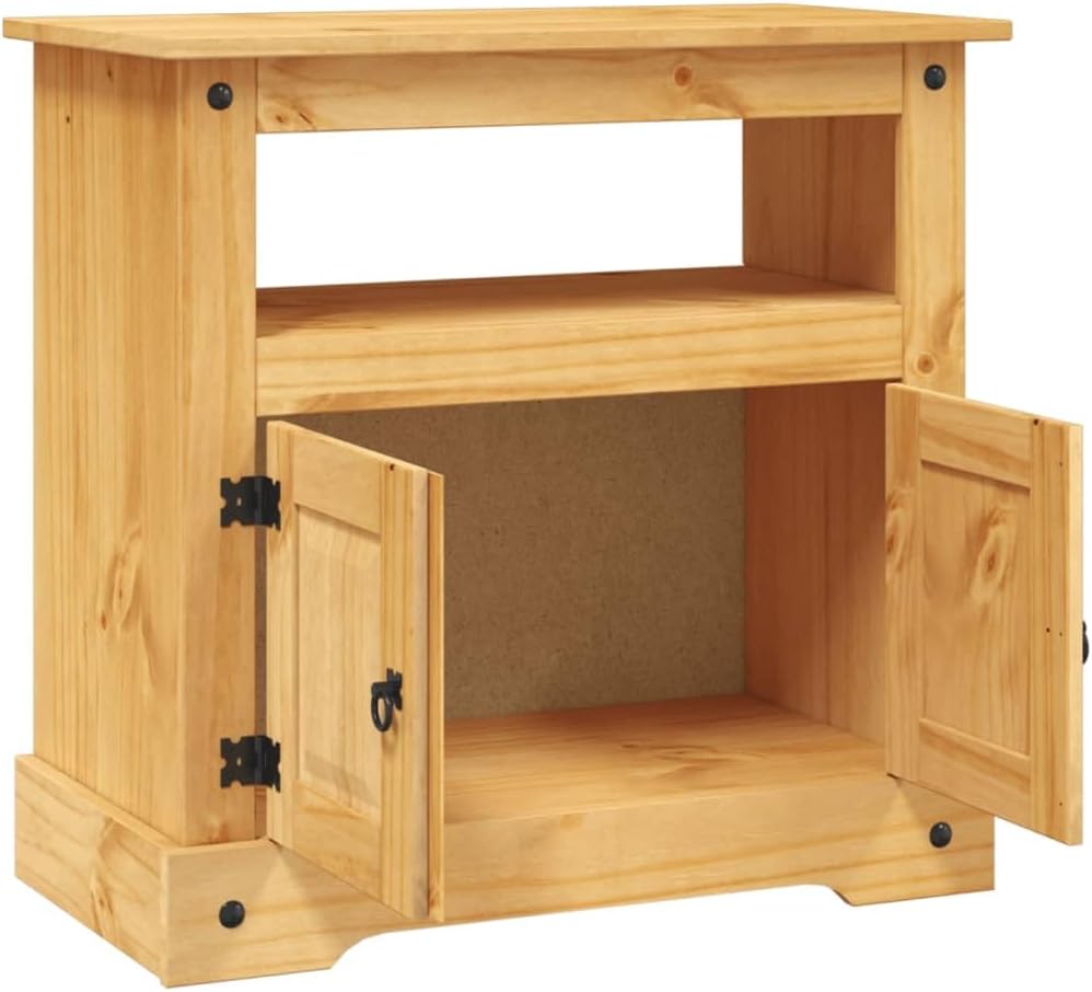 Retro TV Stand Mexican Pine 31.5"x16.9"x30.7" E227541