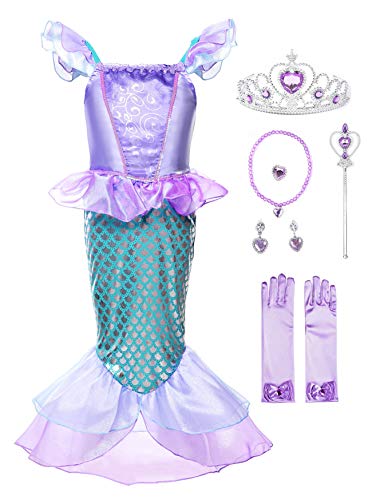 Girls Princess Mermaid Costume Dress V748