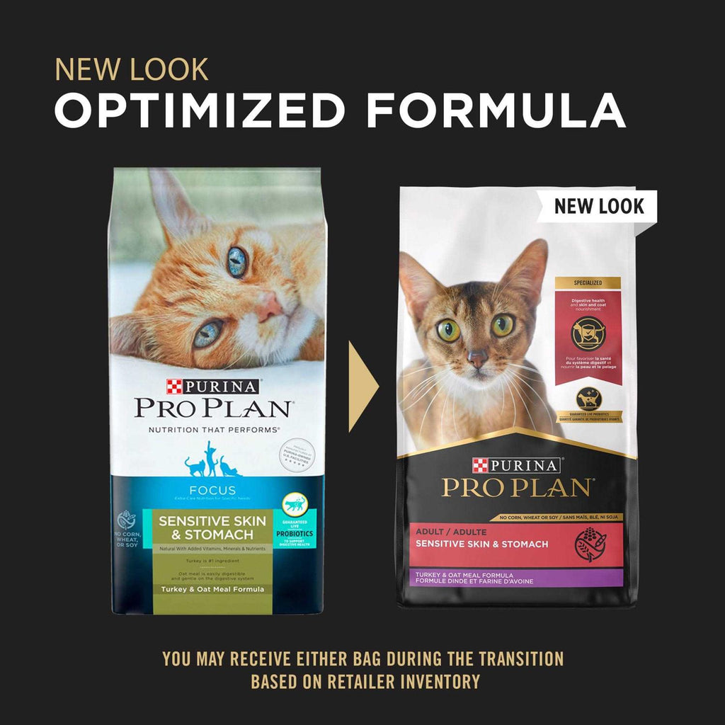 Probiotics Sensitive Skin & Stomach Natural Dry Cat Food X31606