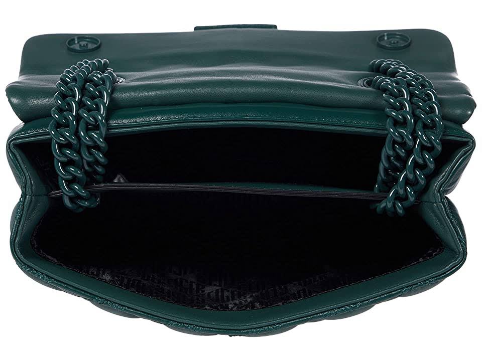 Dark Green Quilted Shoulder Bag U721