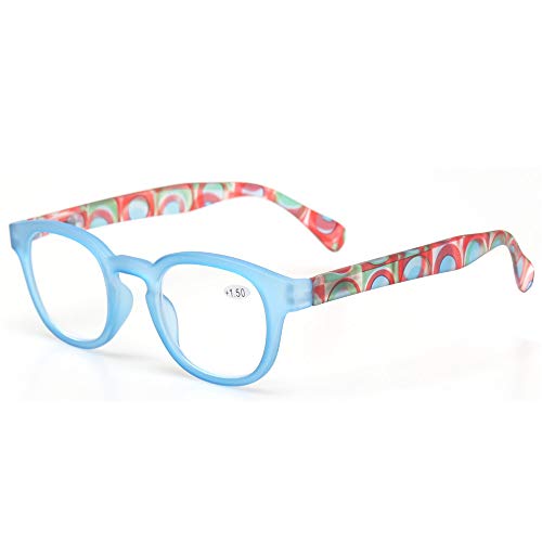 5 Pack Unisex Reading Glasses with Spring Hinge G567
