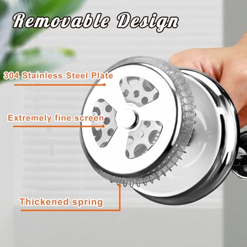 34 Ounce Stainless Steel French Press Coffee Maker with 3 Filter S660