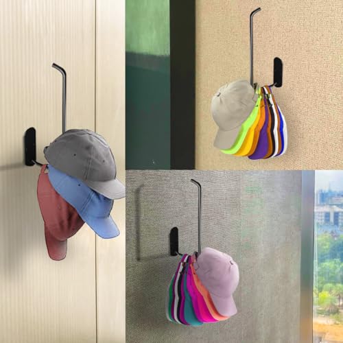 2 Pack 10'' Stainless Steel Hat Organizer (black) Z541