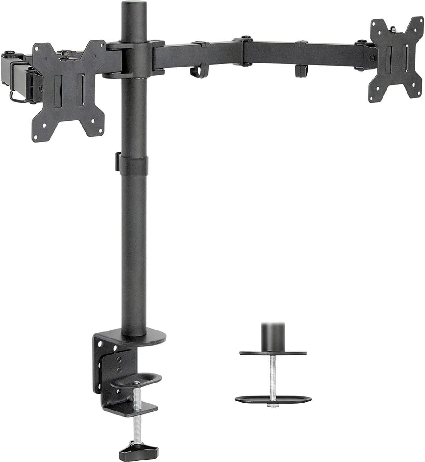 32-inch Curved 4K UHD IPS LCD Monitor, 2-Pack Bundle with Desk Mount Dual Monitor Stand S9262