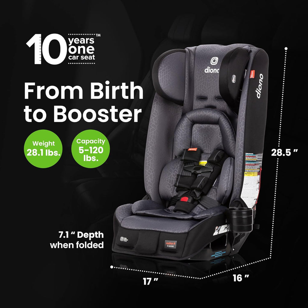 Gray Stone All-in-One Convertible Car Seat D3487