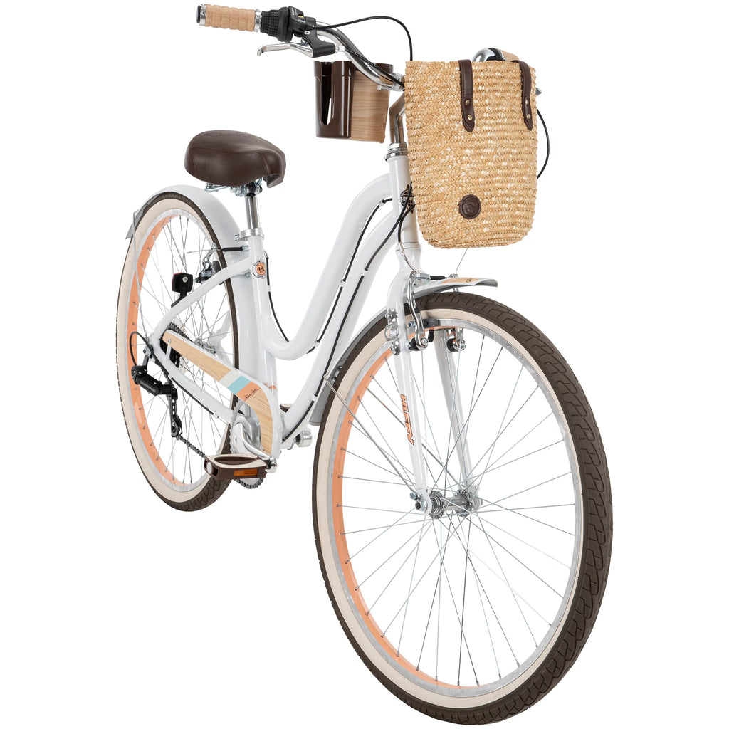 White 7-Speed Cruiser Bicycle C9560