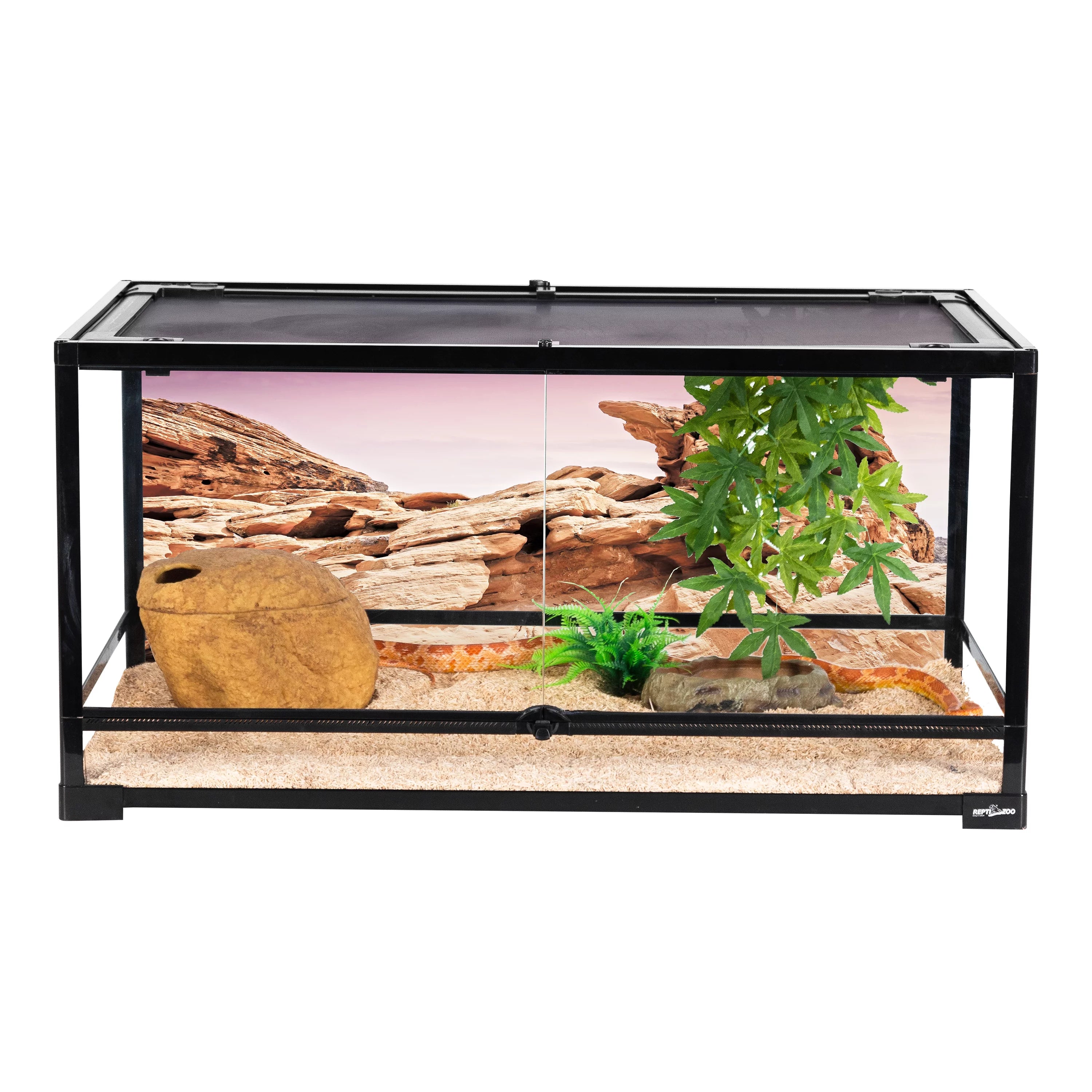 Glass Reptile Terrarium 50 Gallon 36" x 18" x 18" with Screen Ventilation G199