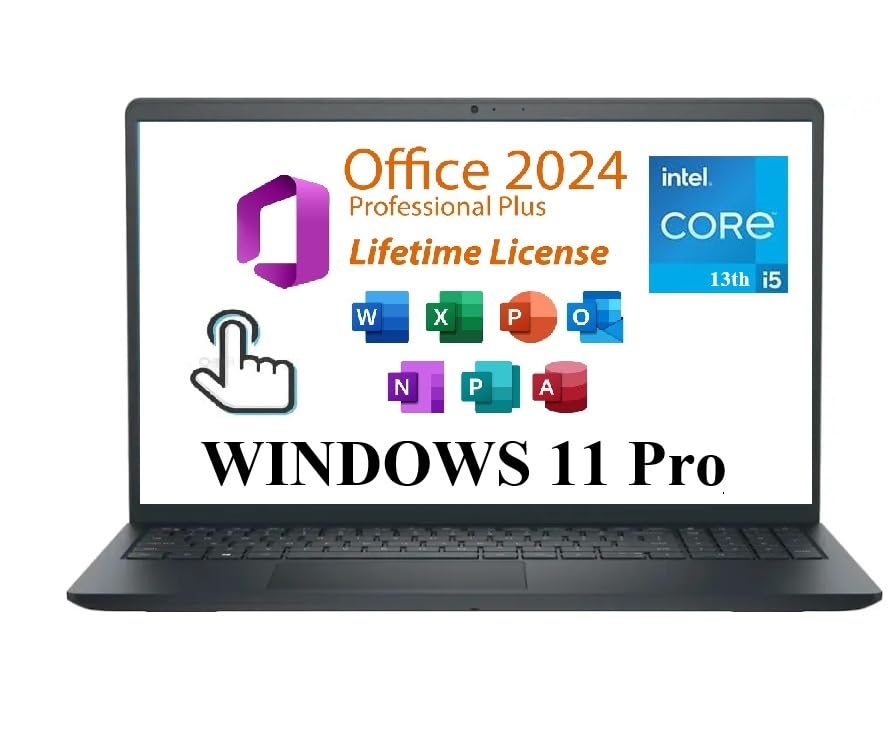 15.6'' FHD Touchscreen Laptop, Intel Quad-Core i5-1135G7, 16GB RAM, 1TB PCIe SSD, Black W86712