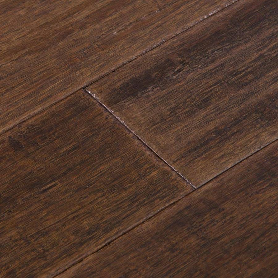 5.31-in Vintage Port Bamboo Handscraped Engineered Hardwood Flooring (21.5-Sq ft) Brown G175
