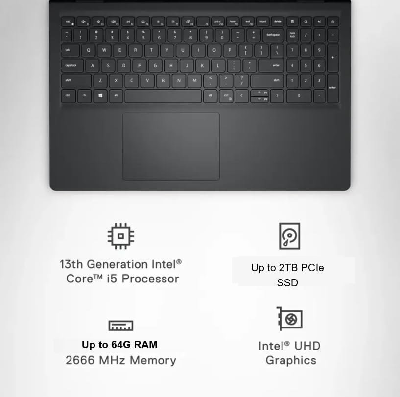 15.6'' FHD Touchscreen Laptop, Intel Quad-Core i5-1135G7, 16GB RAM, 1TB PCIe SSD, Black W86712