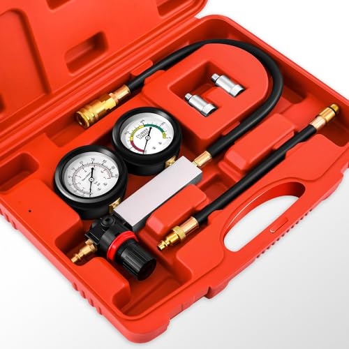 Cylinder Leak Down Tester Kit Automotive Engine Pressure Gauges Compression Test Leakage Detector Tool Set D315