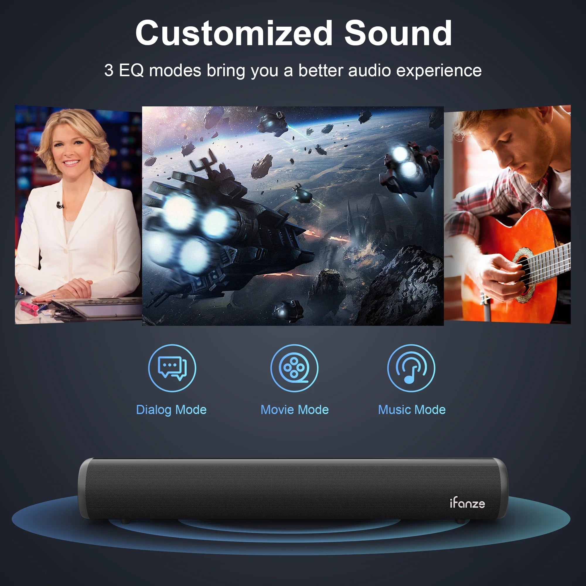 Sound Bar with Built-in Subwoofers D4048