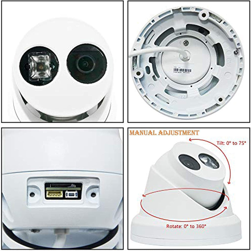 4MP Outdoor PoE Turret IP Camera with 2.8mm M12787