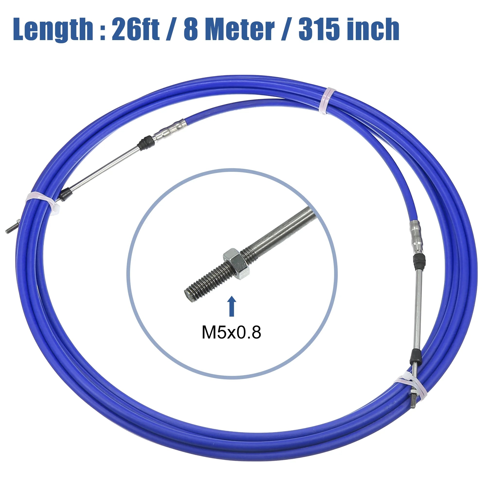 26ft Marine Throttle Shift Remote Control Box Cable for Yamaha Outboard Engine Boat I711677