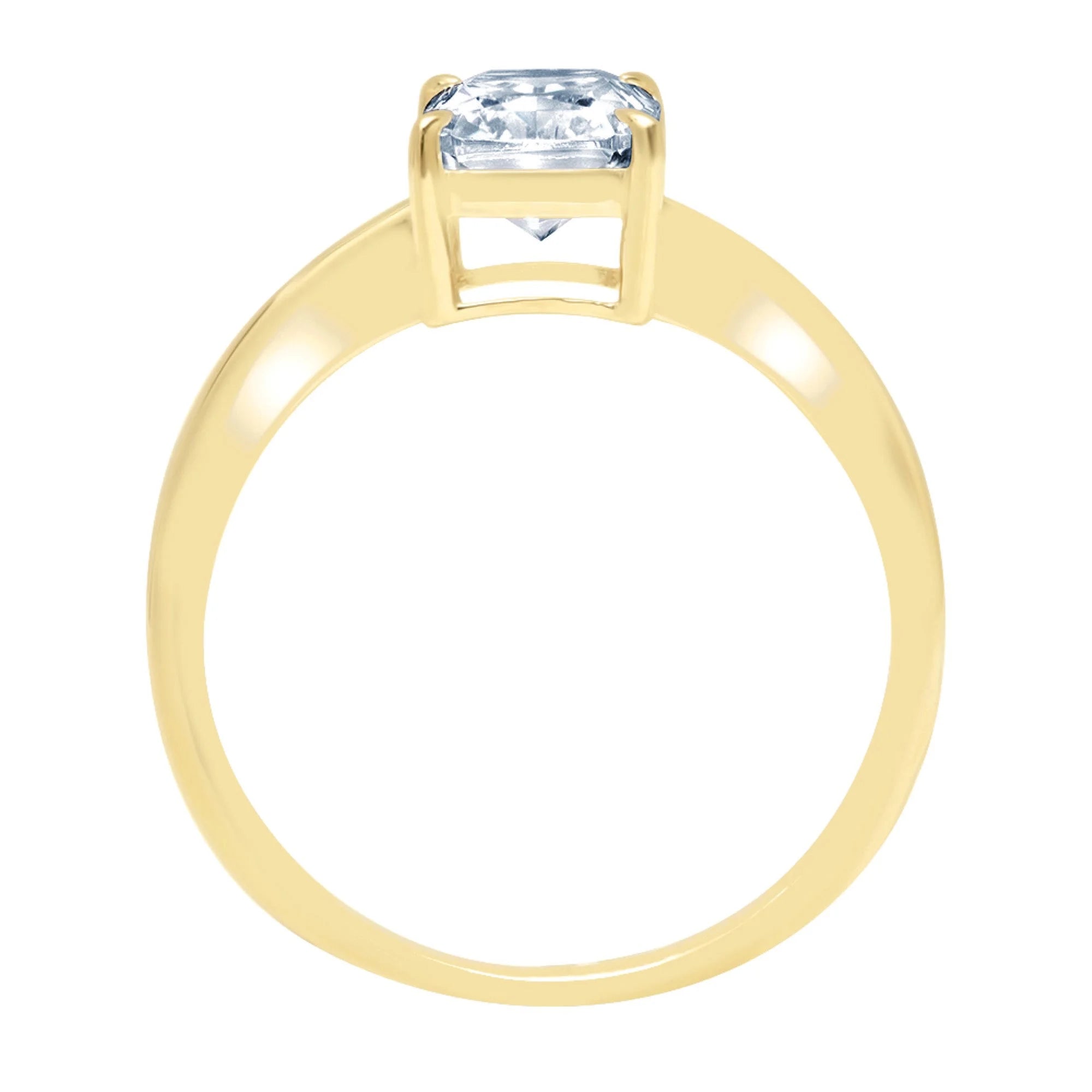 18k Yellow Gold Solitaire Ring U45633