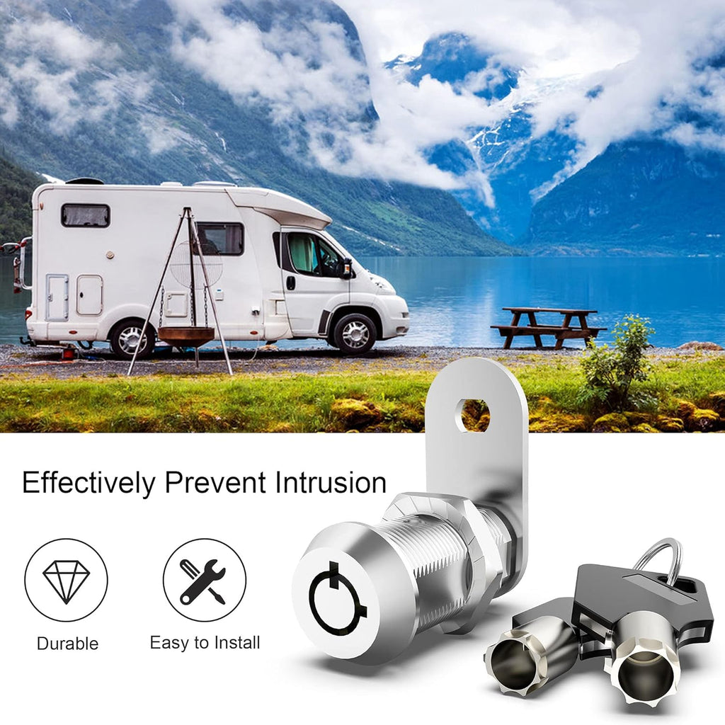 6 Pack Keyed Alike 1-1/8 Inch Zinc Alloy Cabinet Locks K82798