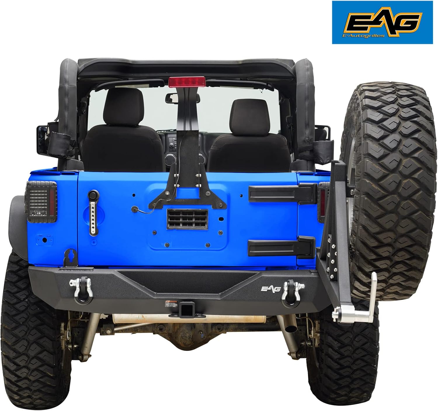 Rear Bumper and Tire Carrier with Third Brake Light Mounting Bracket V67950