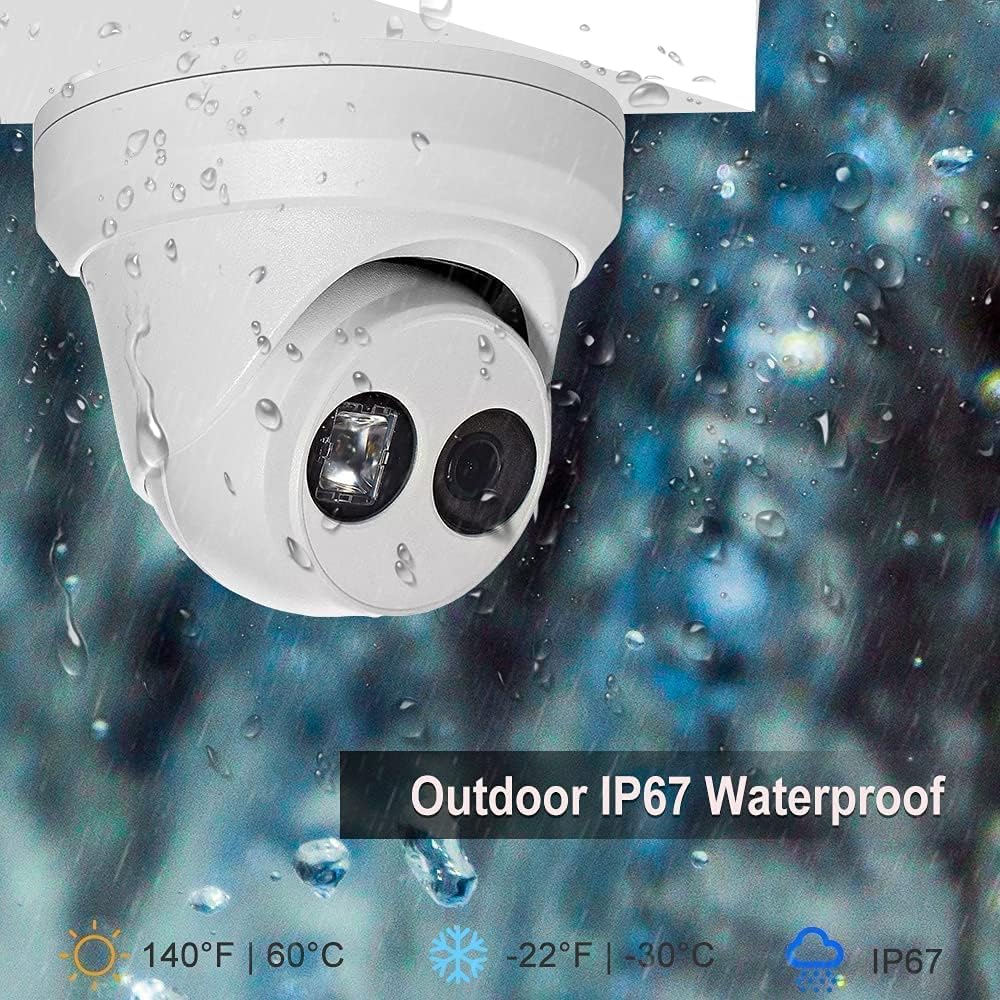 4MP Outdoor PoE Turret IP Camera with 2.8mm M12787