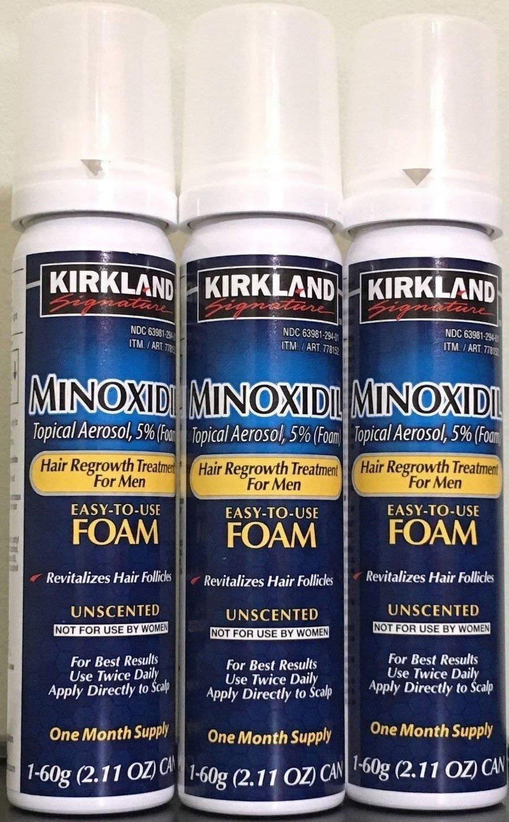 Minoxidil 5% Topical Aerosol Foam Unscented 3 Month Supply J288523
