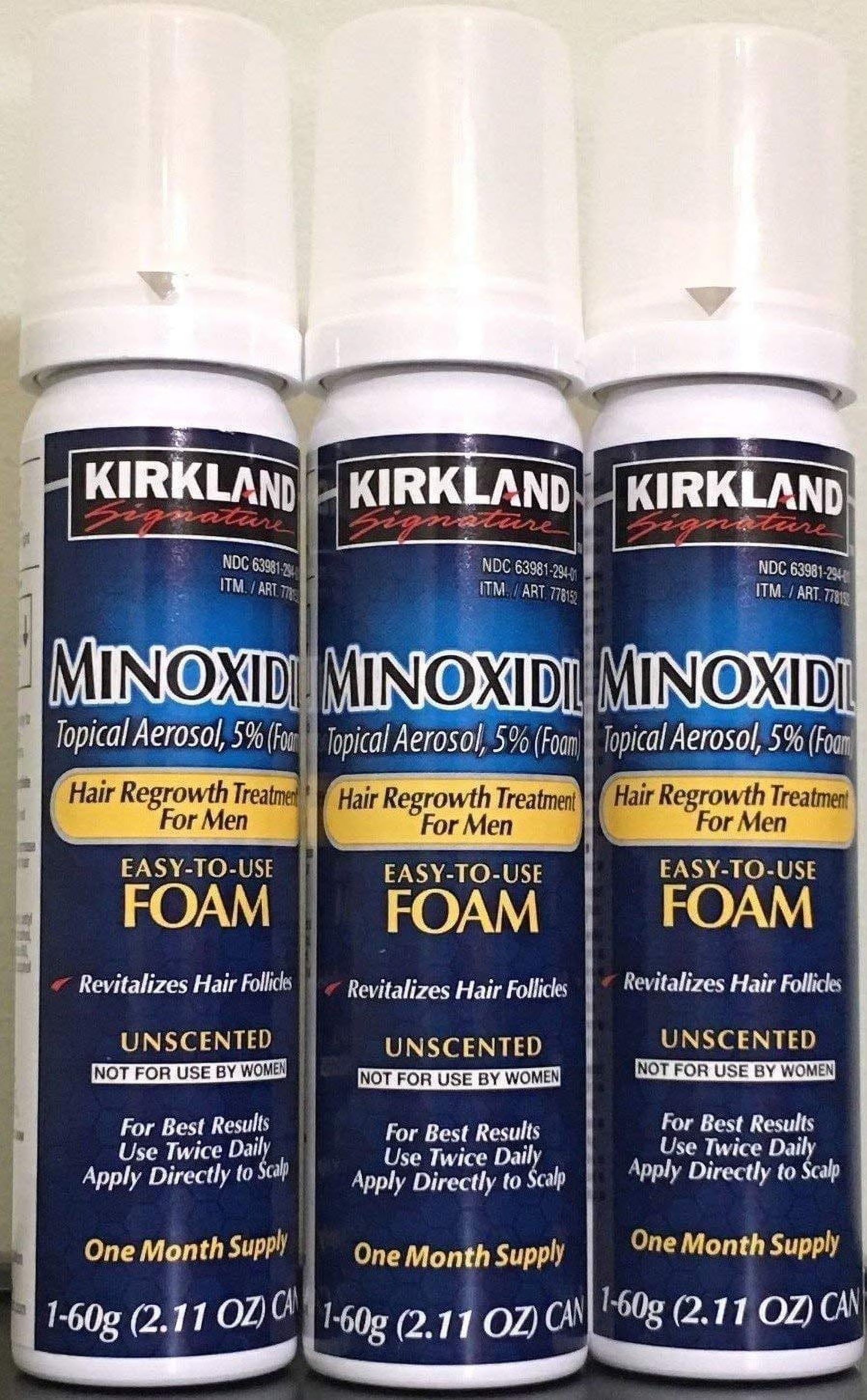 Minoxidil 5% Topical Aerosol Foam Unscented 3 Month Supply J288523