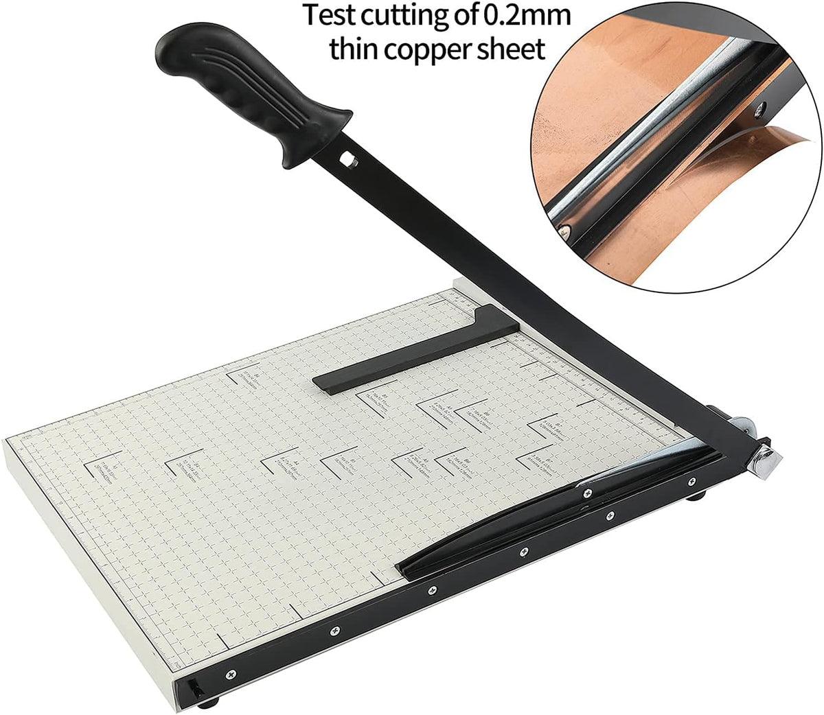Paper Cutter A3 Guillotine 18” Cutting Length with Guard Rail Safety Blade Lock, 10-Sheet Capacity, Pack of 2 S3051