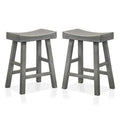Antique Gray Counter Stools, Set of 2 G704