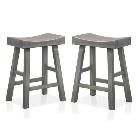 Antique Gray Counter Stools, Set of 2 G704