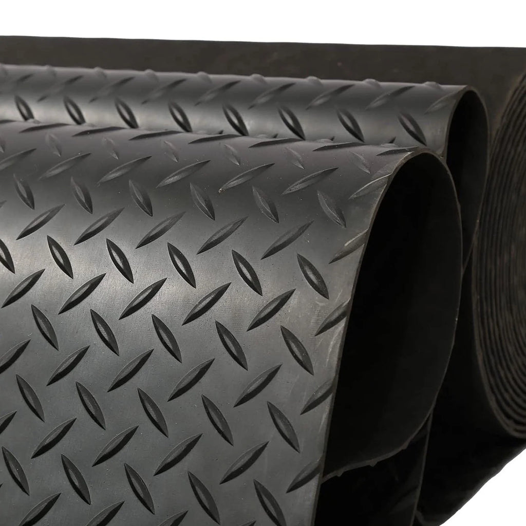 16.5ft x 3.3ft Heavy Duty Rubber Garage Floor Mat Roll Z665253