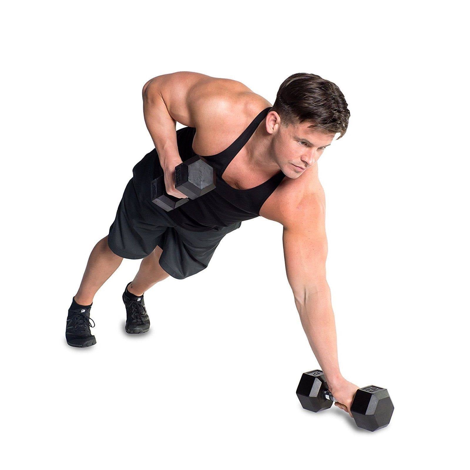 45 lb Coated Hex Dumbbell C6518