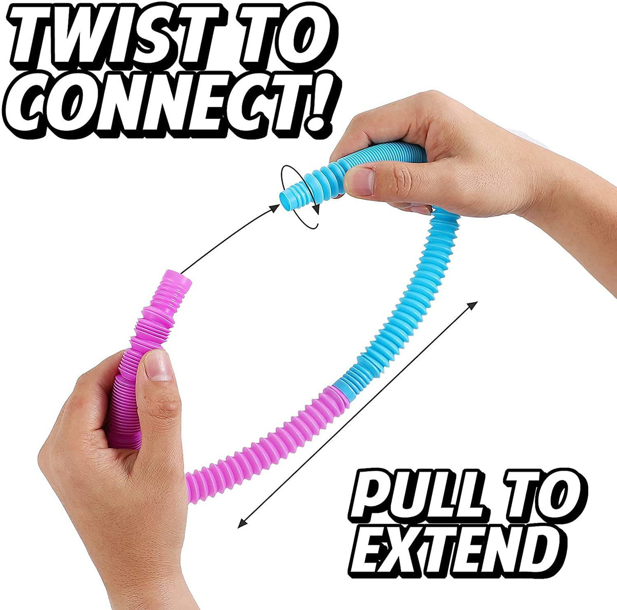 28 Pcs Pop Tubes Fidget Toys Sensory Toys Party Favors D7720
