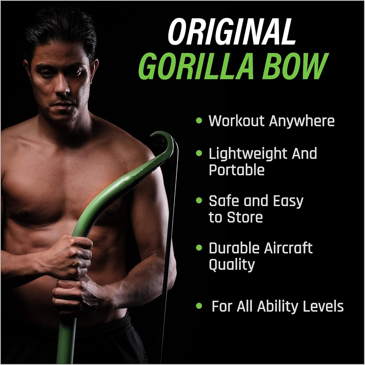 Portable Home Gym Resistance Bands and Bar System B7581