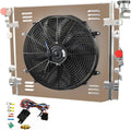 3 Row Aluminum Radiator with Shroud Fan and Relay U92405