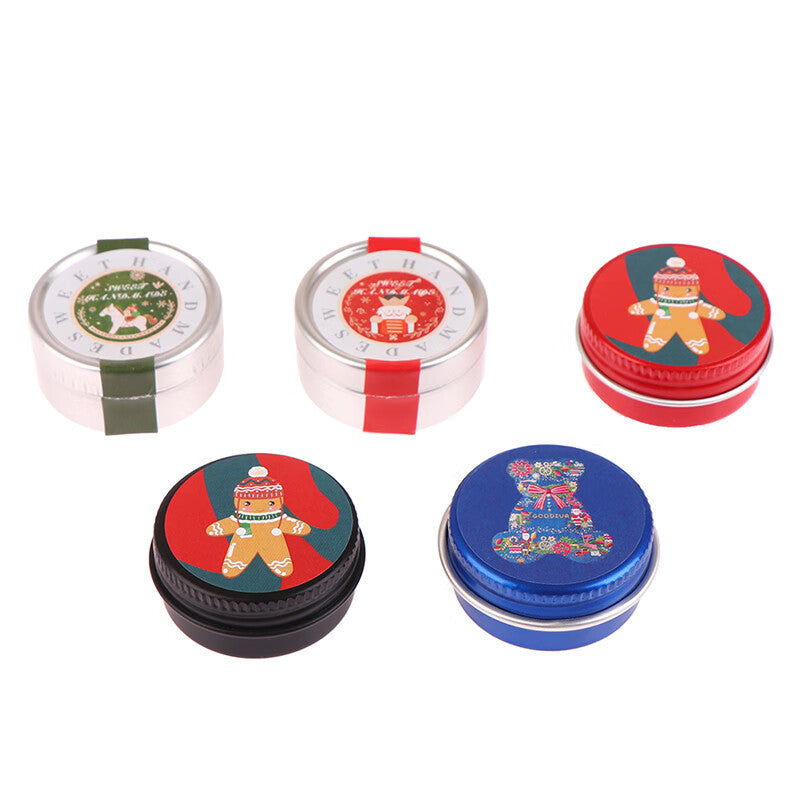 1:12 Dollhouse Miniature Christmas Cookies Tin Box Decor Toy Y822