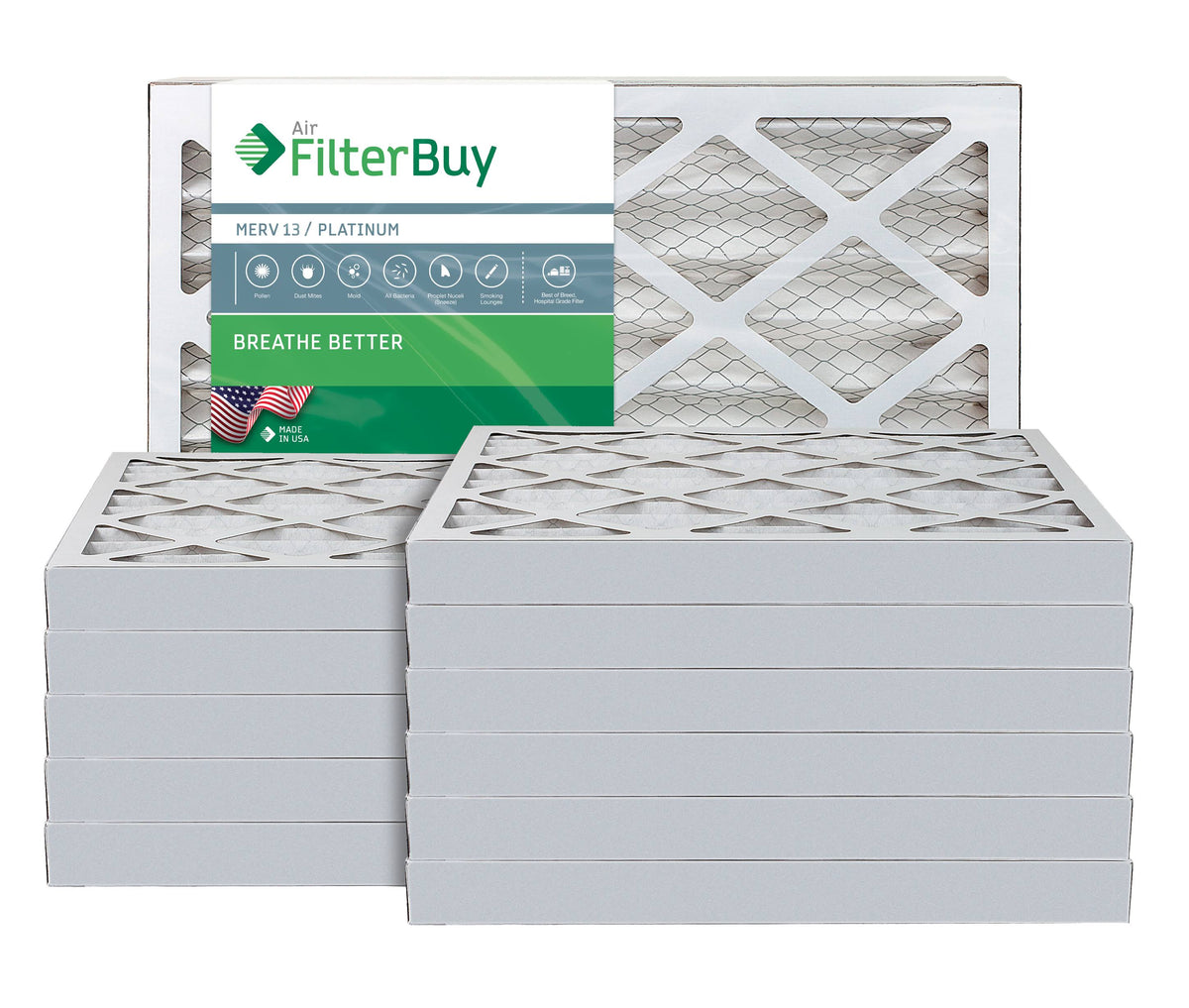 12x25x2 Pleated AC Furnace Air Filter, Pack of 12 S64022
