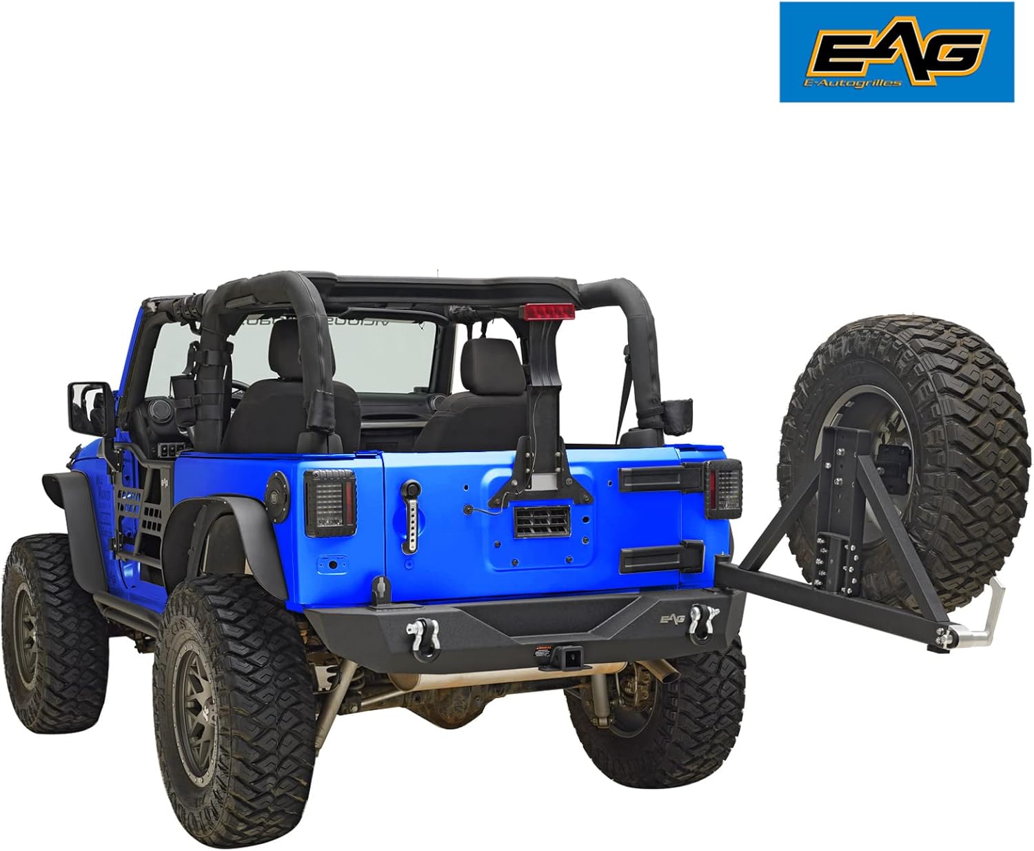 Rear Bumper and Tire Carrier with Third Brake Light Mounting Bracket V67950