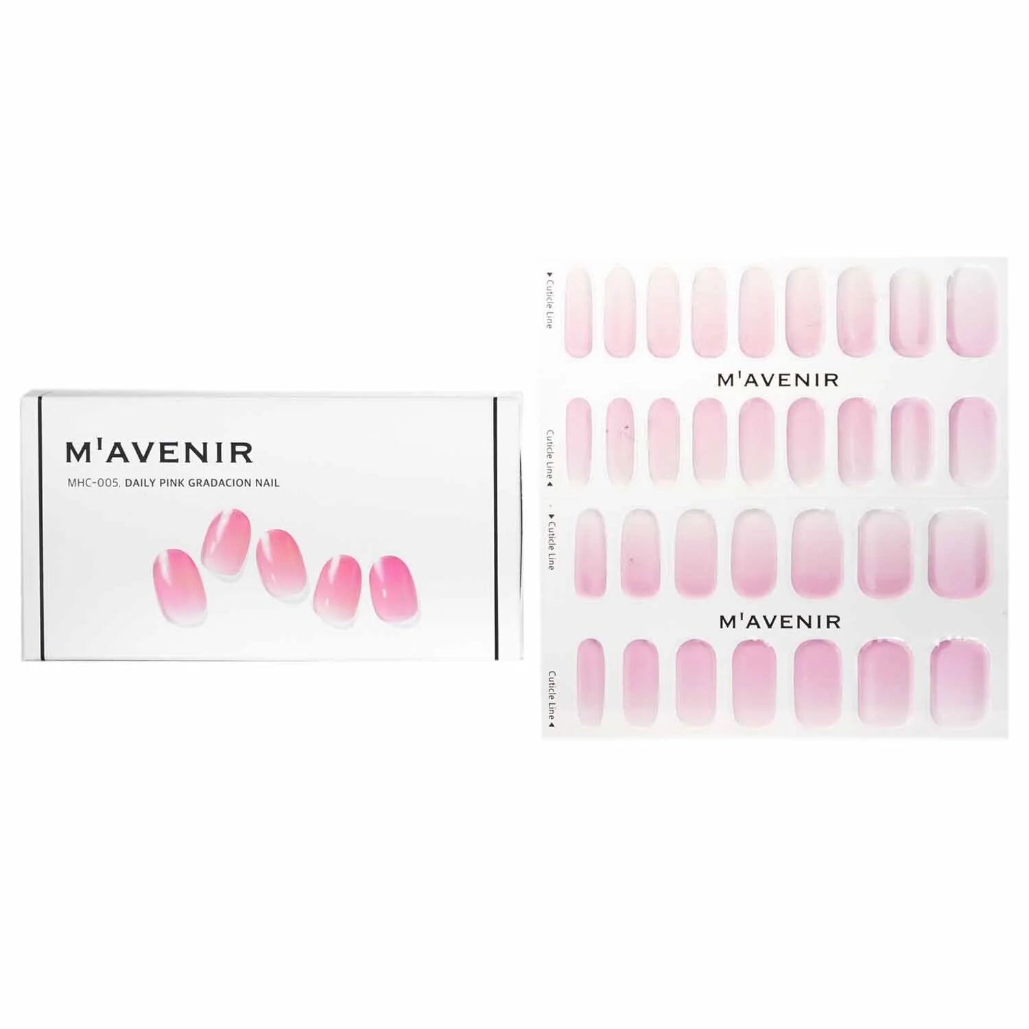 32pcs Pink Marble Nail Sticker O986167