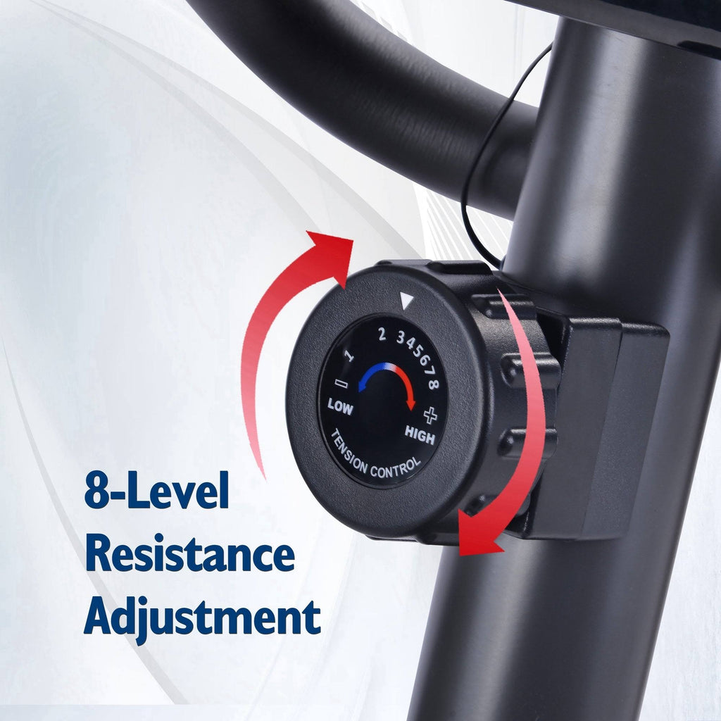 Elliptical Trainer Machine Upright Exercise Bike with 8-Level Magnetic Resistance Z4001