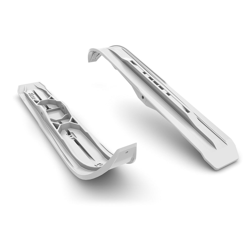 Pair of White 6" Snowmobile Skis E959