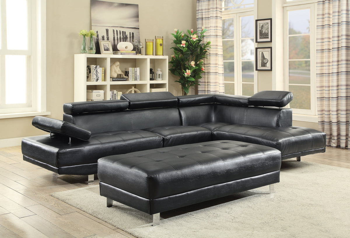Black Sectional Sofa C177913