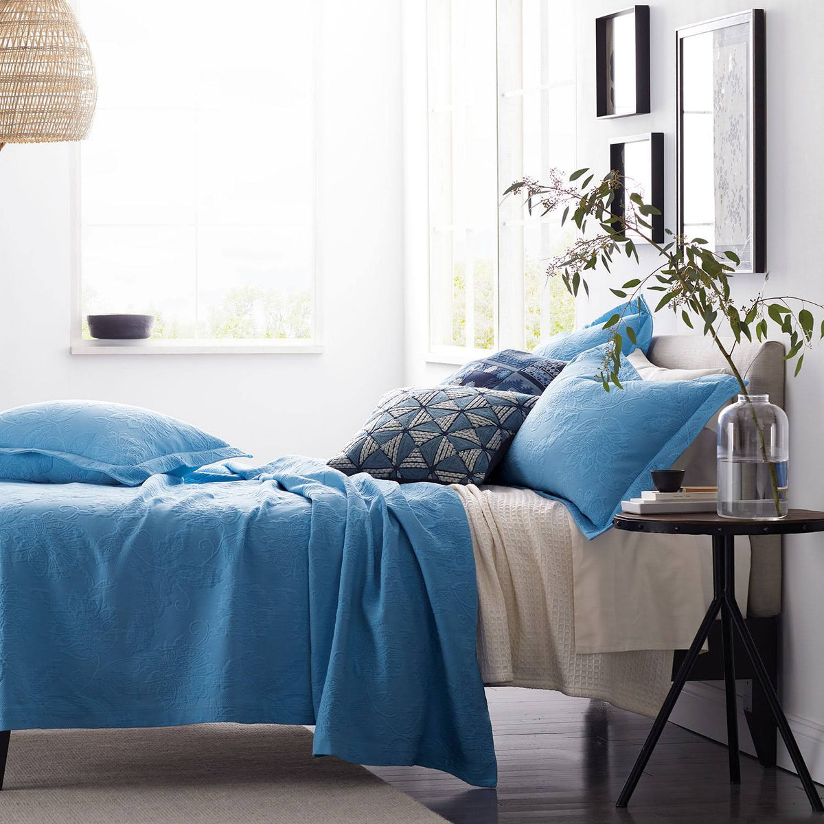 Coral Cotton Matelasse Coverlet Twin J89659