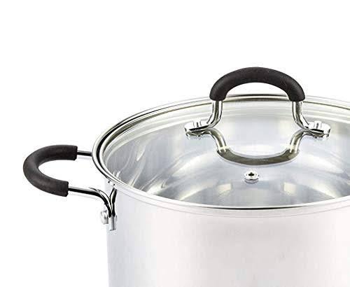 8 Quart Stainless Steel Stockpot with Lid U898