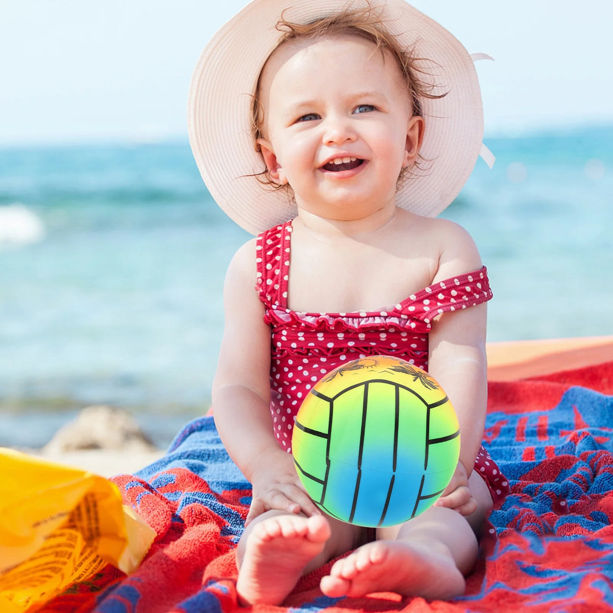 Inflatable Rainbow Volleyball Beach Ball N775