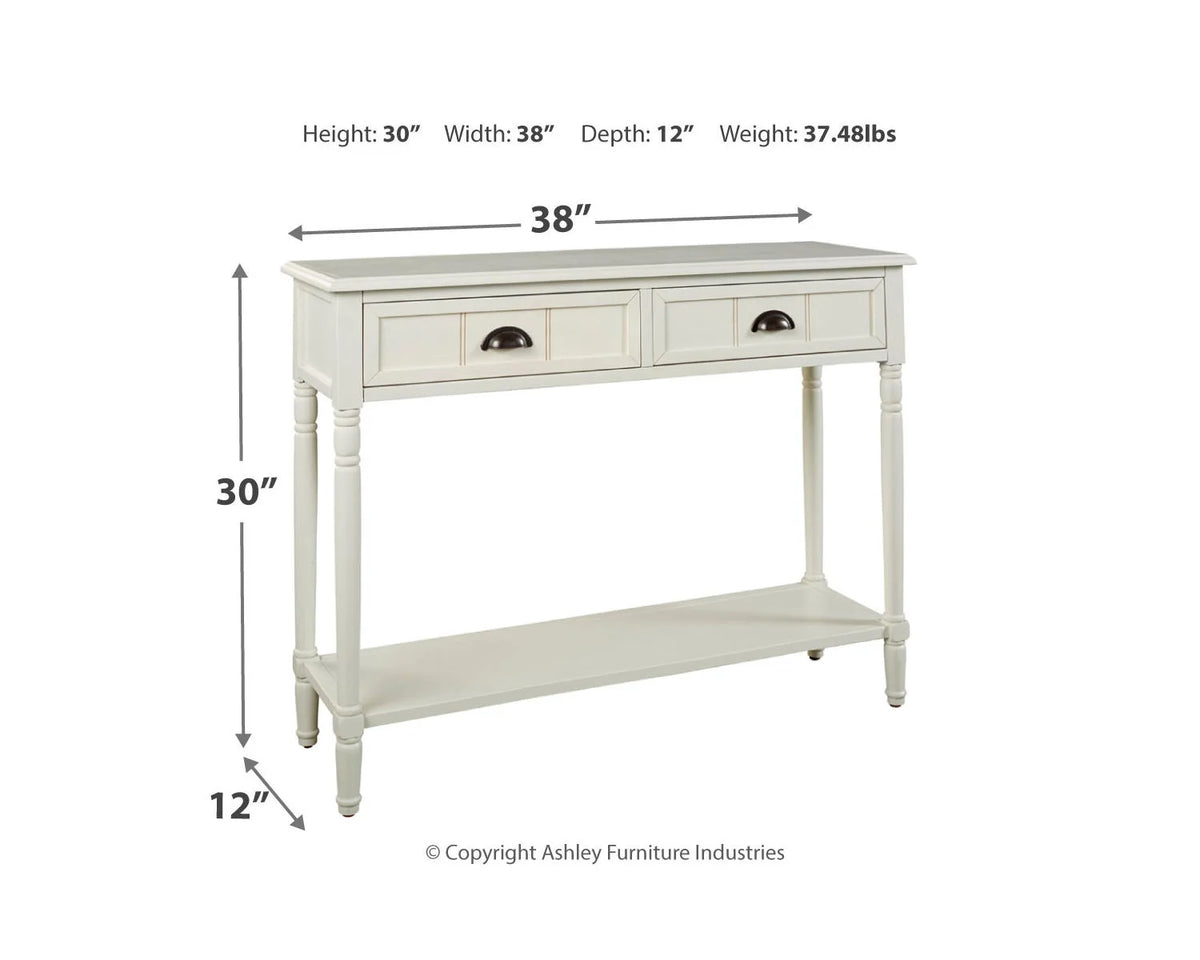 White Sofa Console Table H525