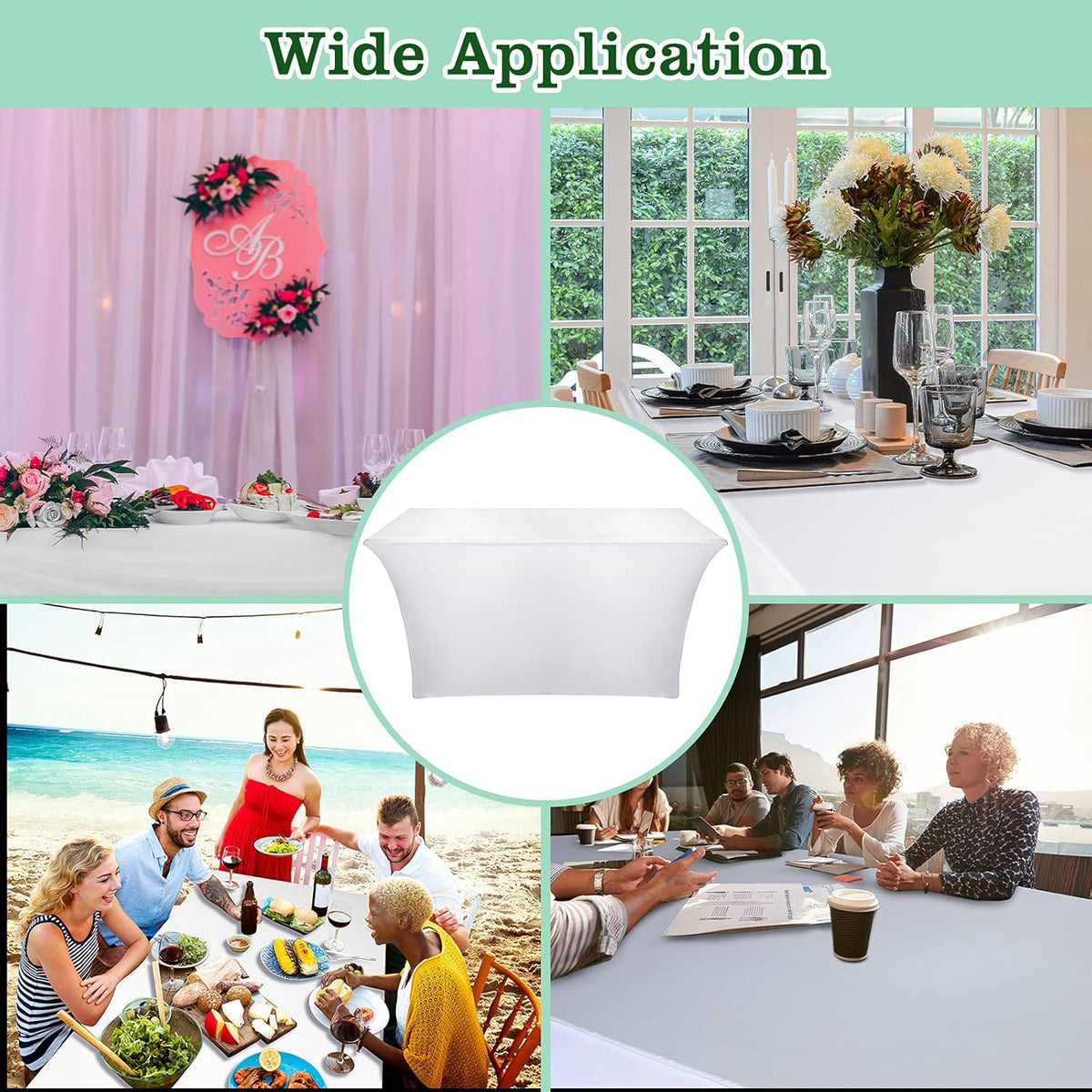 Sublimation Stretchable Polyester Tablecloth U26994