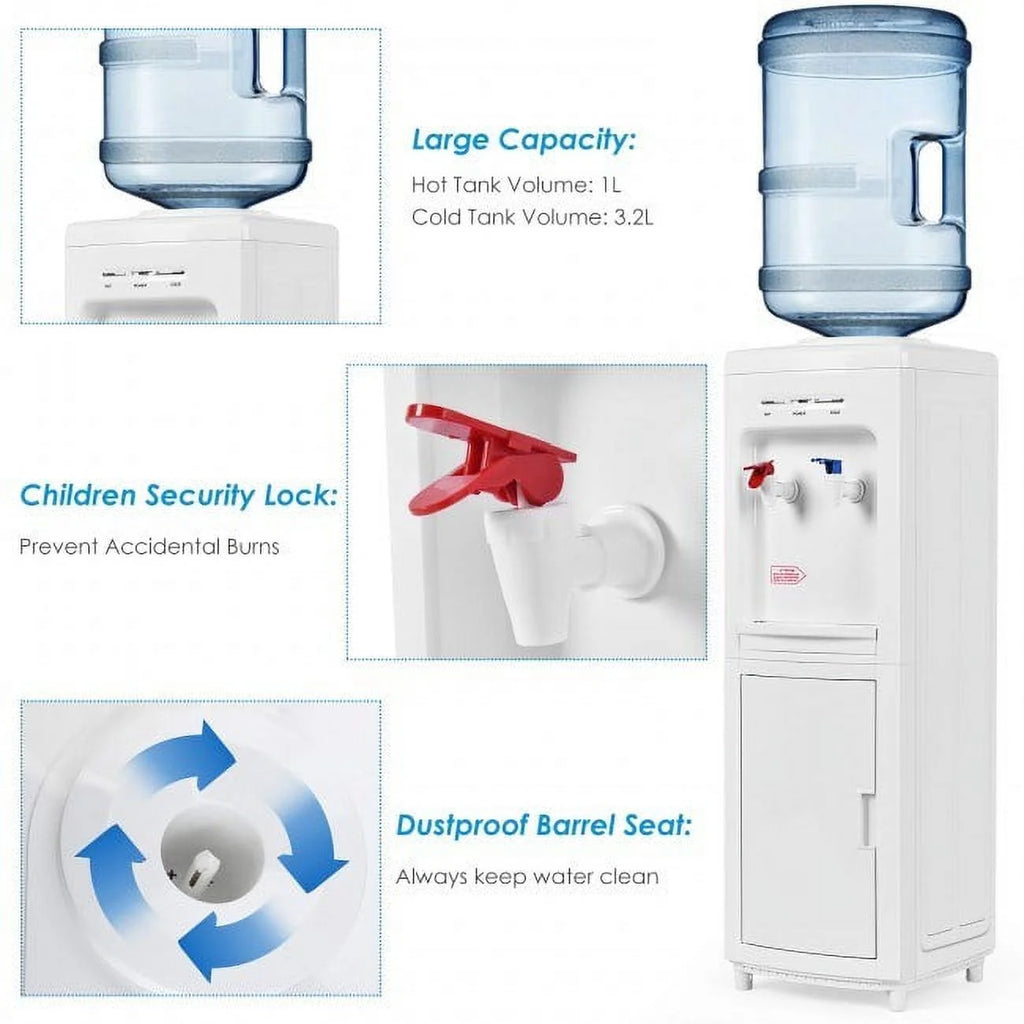 Water Cooler Dispenser with Child Safety Lock H354