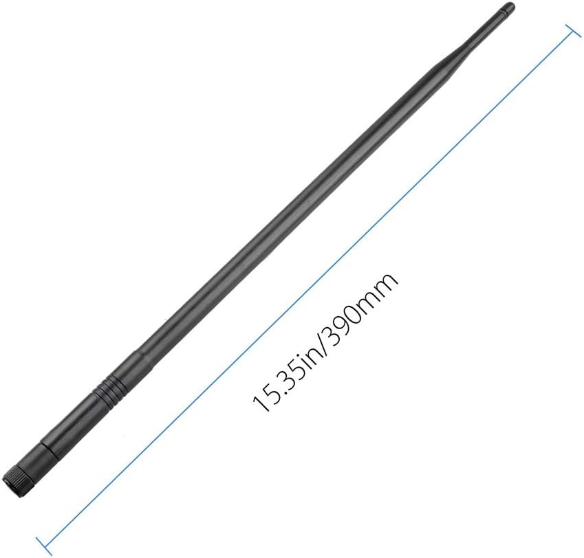 2X 10dBi Dual Band Omni Directional WiFi Bluetooth Antenna with RP-SMA Male Connector V1080