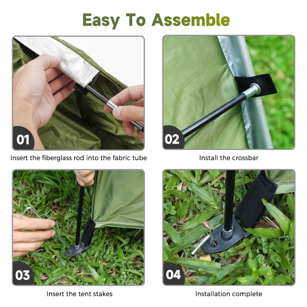 Tent Fabric Shed Waterproof 210d Easy Assembly H520