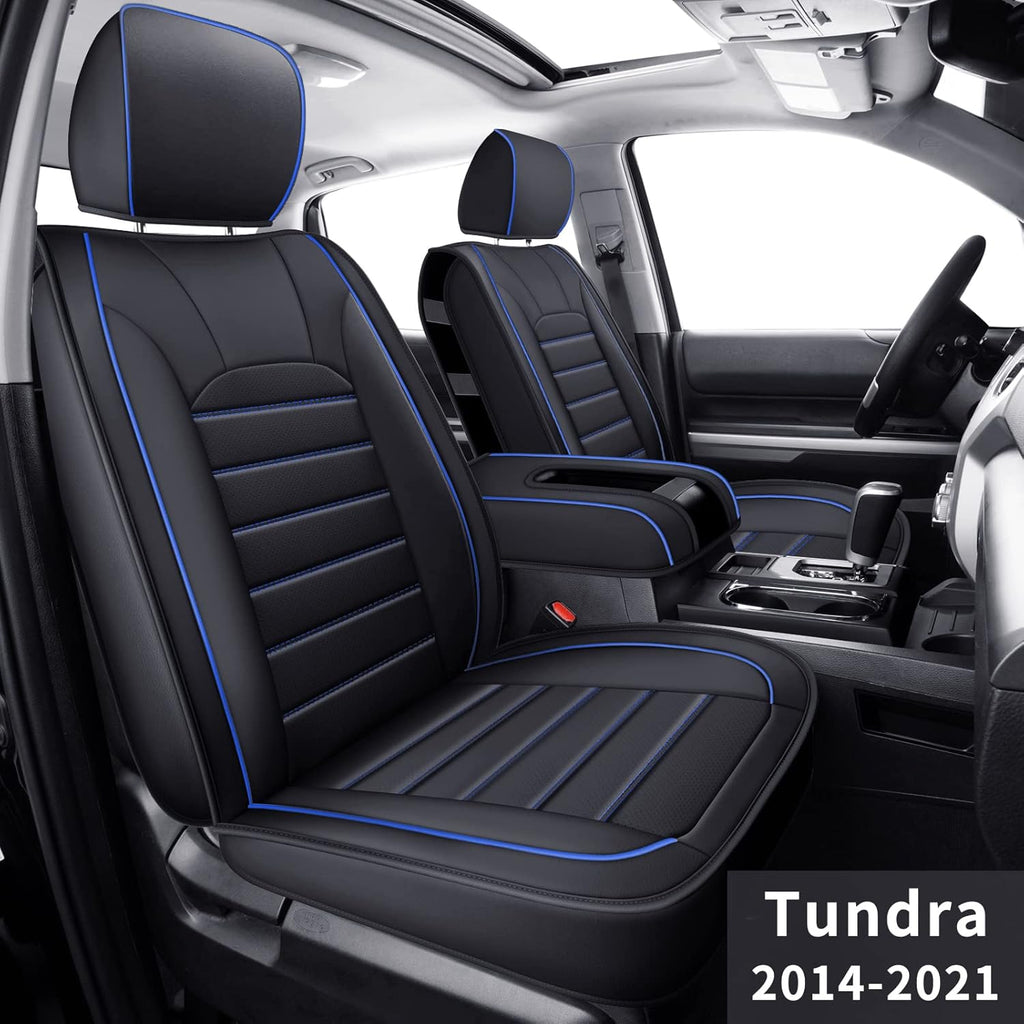 Black Rear Waterproof Faux Leather Seat Covers C680