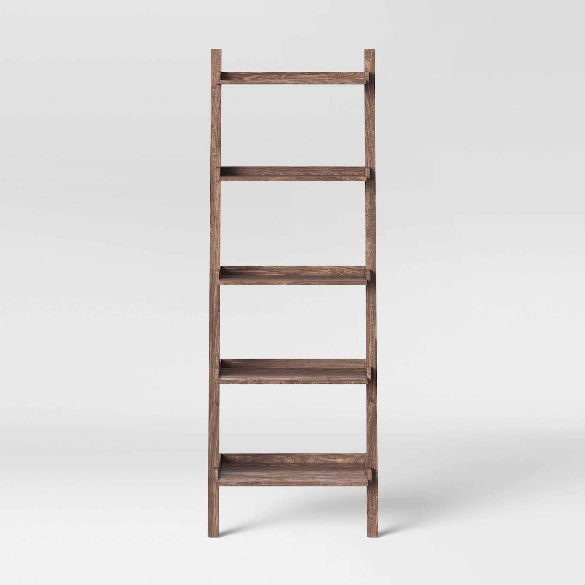 Walnut Brown Leaning Bookcase J631524