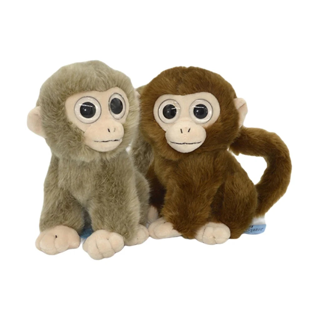 Curly Tails Plush Monkey Stuffed Animal, 8 in N98571